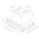 EliCa Boxin IX/A/90, built -in, 750 m3/h, 3 speeds, 89.4 cm, silver