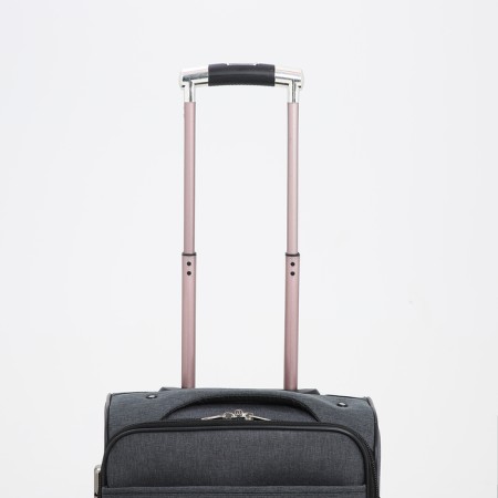 Small 20 suitcase, a lightning department, code lock, 3 wheels, 2 outer pockets, color gray color-5