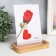 Photo frame 13x18 cm with backlight "Glass Orange pebbles" USB 16x9x20 cm