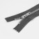 Metal zipper, No. 5, non -proceeding, automatic lock, 18 cm, gray/nickel color, price for 1 piece