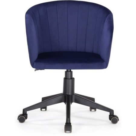 Computer chair thibault plastic/velor, black/blue 60x60x81 cm-1