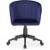 Computer chair thibault plastic/velor, black/blue 60x60x81 cm