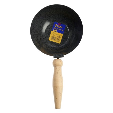 Bucket stucco tundra, 160 mm, with a site, steel, wooden handle-2