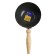 Bucket stucco tundra, 160 mm, with a site, steel, wooden handle