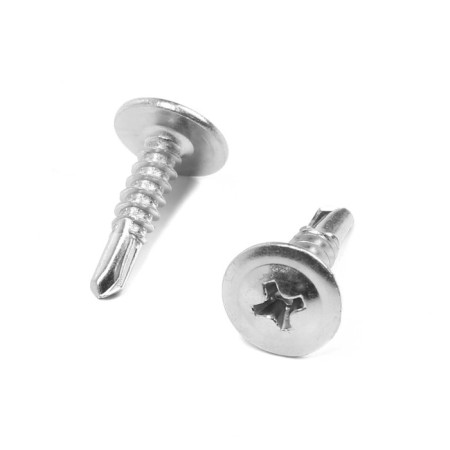 Self -tapping screws of the tundra krep, with a press -shaped, drilling, 4.2x16 mm, galvanized, 100 pcs-2