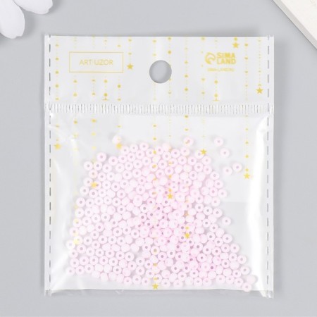Glass 8/0 "Marshmallow. Matte. Pink marshmallow" 10 g-3