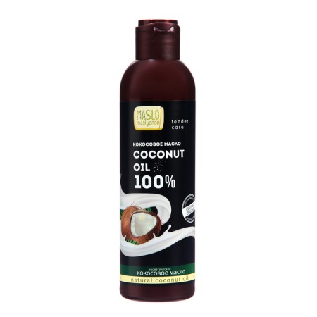 Coconut oil, Maslo Maslyanoe 100%, 200 ml