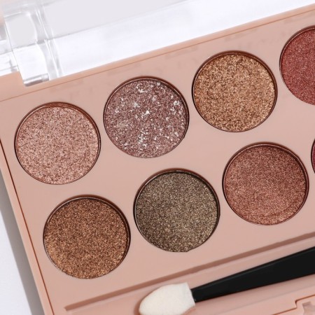 Palette of eyelid shadows with shimmer 12 colors-8
