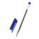 A set of ballpoint pens 8 pieces, a rod 1.0 mm blue, the body is triangular, transparent