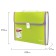 Plastic portfolio BRAUBERG Joy, A4 (330 x 245 x 35 mm), 13 departments, with edging, index labels, light green