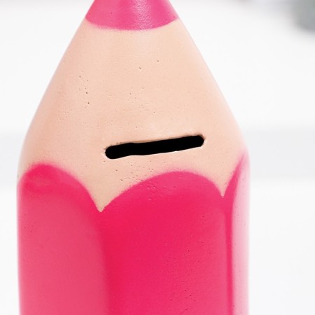 Pig a case "Pencil" Pink, 21cm-2