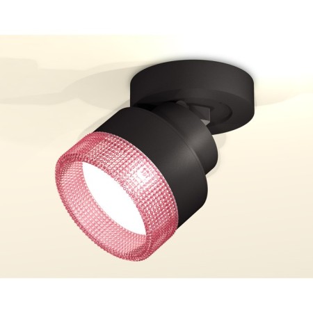 A set of a swing overwhelming lamp with composite crystal Ambrella Light, Techno, XM8102042, Black Black Close-2
