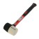 Rubber Kiyanka Matrix 11170, 225 g, black and white rubber, fiberglass handle