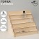 Slide 5 steps 37.5x30x26 cm, thickness 3 mm, beige color