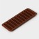 Form for chocolate of the rectangle, silicone, 26 × 9.5 cm, 10 cells (7.1 × 1.7 cm), brown color
