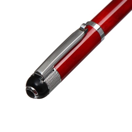 Gift Ballpoint Hungry "Venzura" Calligrata, in the leatherette case, rotary, brown body with silver-4