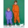 Children's pants, height 146 cm, orange color