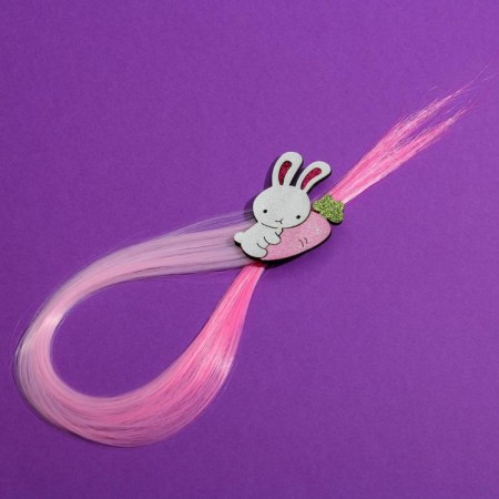 Hair clips, colored strand "You are so sweet!"-2