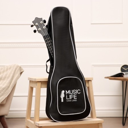 Music Life, Premium Ukulel Case, with a patch pocket, 67 x 25 x 8.5 cm