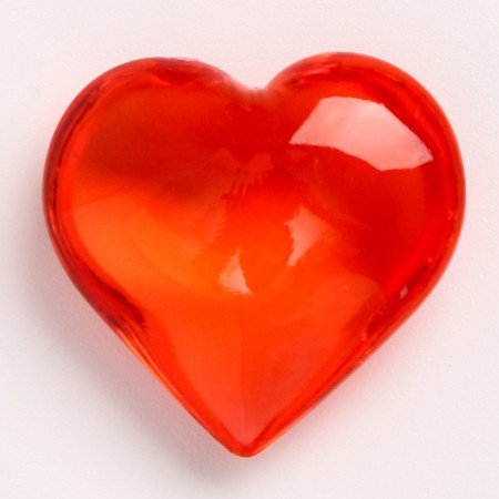 Plastic sores are decorative, set of 100 pcs., Size 1 pc. - 2 × 2 cm, red color-6