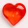Plastic sores are decorative, set of 100 pcs., Size 1 pc. - 2 × 2 cm, red color