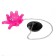 Bath plug with a toy "Osminog", d = 40 mm, PVC, metal, lilac