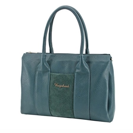 Women's bag (B2683-05140) Artificial leather + suede, gray, 1x210x31 cm