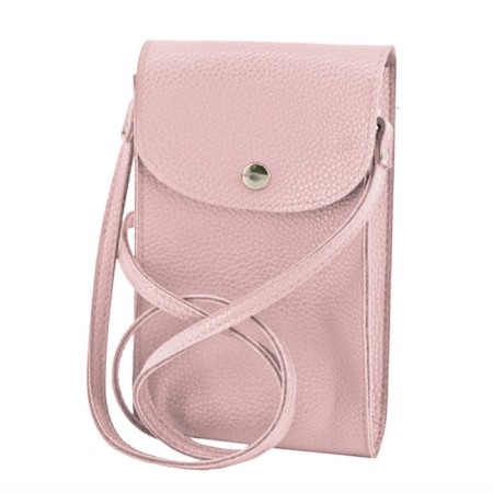 Bag (BT001-09140) genuine leather, pink, 1x200x11 cm
