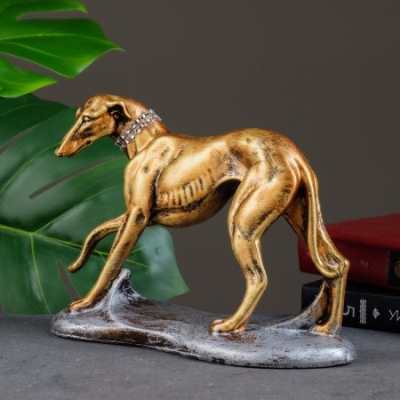 Figure "Borza" bronze with silver, 25x17cm-3