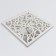 Wall mirror "fish", mirror surface 34.5 × 34.5 cm, white color