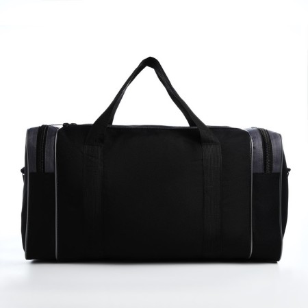 Road bag on lightning, 3 outer pockets, long belt, black/gray color-1