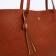 Shopper bag on magnet, brown color