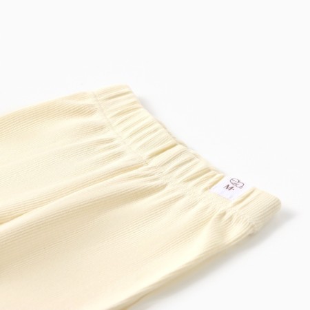 Set (longshit and trousers) children's minku, ivory color, height 80-86 cm-8