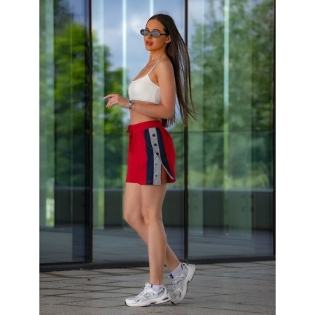 Women's shorts ise, size 44 cm, red color-13