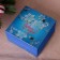 Gift box "Happy New Year, with snowflakes", blue, 20 × 20 × 10 cm