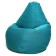 The “pear” chair is positive, size XL, diameter 95 cm, height 125 cm, mitch, blue color