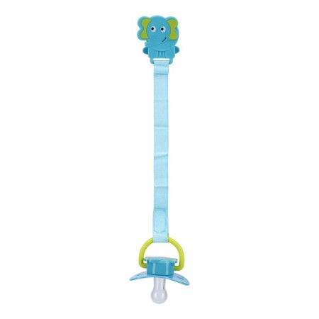 Nipple - Silicone dummy classic, with a chain and clothespin, from 0 months., Mix color-17