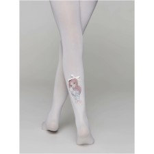 Колготки детские из микрофибры Conte Elegant Lovely, рост 140-146 см, цвет bianco