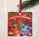 Christmas tree pendant with the wishes of the "wonderful year", a scretch-layer, 13 x 13 cm