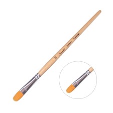 Synthetics Brush oval ZHK Sonnet No. 10, two -color (short handle with varnish coating)
