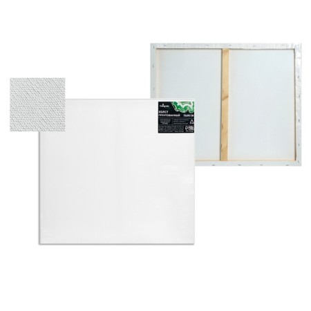 Canvas on the subframe, cotton 100%, 1.6 x 70 x 90 cm, acrylic soil, medium -grained, 380 g/m²