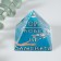 Souvenir glass pyramid "Do not replace a person" 6x6x6 cm