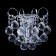 Bra "Pearls" 1x60W E14 chrome 21x22x15cm