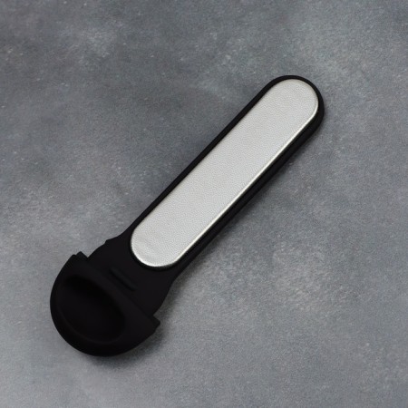 Feet trips, laser, bilateral, with a file, rubberized pen, 22 cm, black color-8