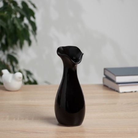 VAZA Ceramics Table "Thiago" grace, 16.5x7 cm, black