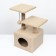 House-cogue 2 Ur. square with 2 square shelves, 53 x 35 x 65 cm, beige