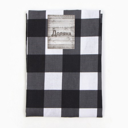 Apron "Dolyana" Best Man Black 70x60 cm, Rogozhka, 100% HL, 160g/m2-6
