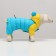 Kombinozon "Bear", size 12 (DS 28 cm, OG 38 cm, Osh 27 cm), yellow-blue
