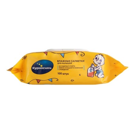 Napkins wet kurtnos, for babies, 100 pcs.-3