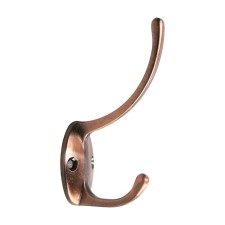Hook furniture tundra TKD012, two -rod, copper
